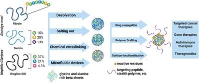 Progress in silk and silk fiber-inspired polymeric nanomaterials for drug delivery